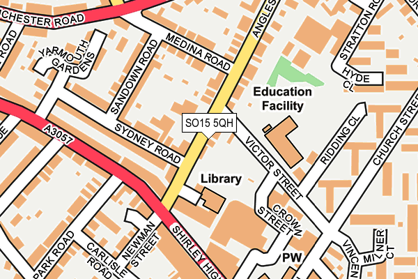 SO15 5QH map - OS OpenMap – Local (Ordnance Survey)