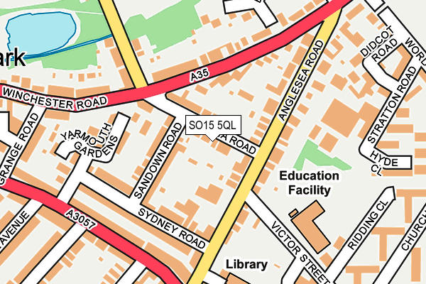 SO15 5QL map - OS OpenMap – Local (Ordnance Survey)