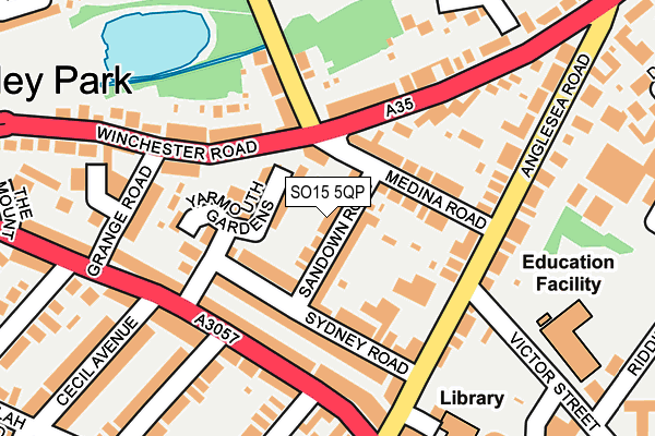 SO15 5QP map - OS OpenMap – Local (Ordnance Survey)