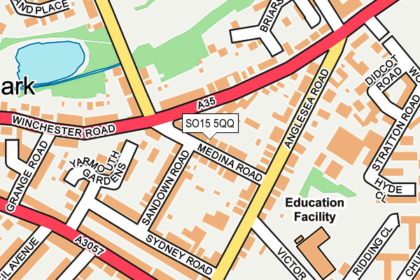 SO15 5QQ map - OS OpenMap – Local (Ordnance Survey)