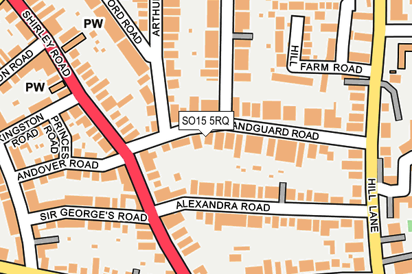 SO15 5RQ map - OS OpenMap – Local (Ordnance Survey)