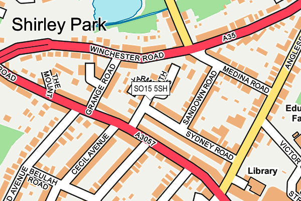 SO15 5SH map - OS OpenMap – Local (Ordnance Survey)