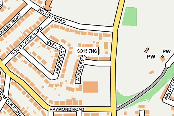 SO15 7NG map - OS OpenMap – Local (Ordnance Survey)