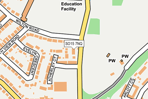 SO15 7NQ map - OS OpenMap – Local (Ordnance Survey)