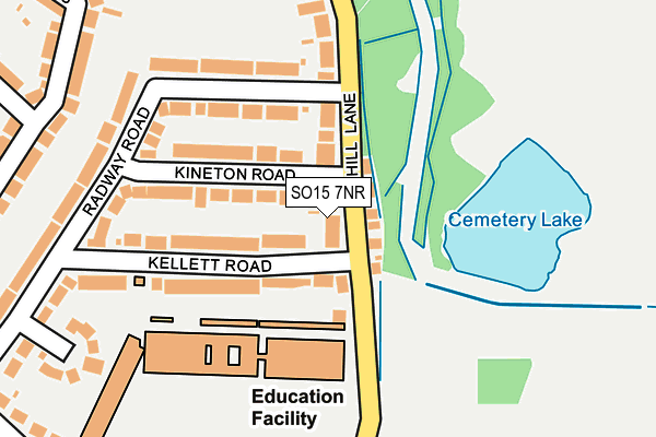 SO15 7NR map - OS OpenMap – Local (Ordnance Survey)