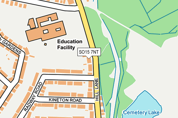 SO15 7NT map - OS OpenMap – Local (Ordnance Survey)