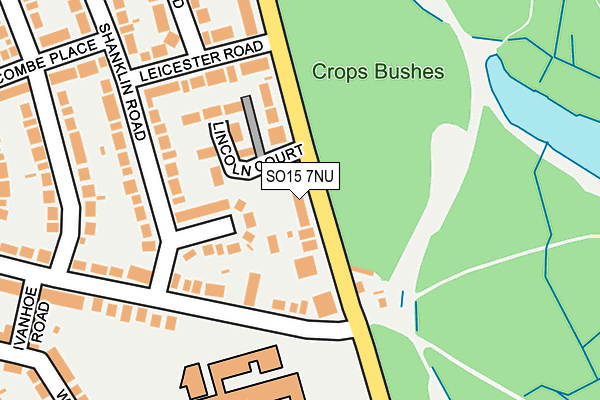 SO15 7NU map - OS OpenMap – Local (Ordnance Survey)