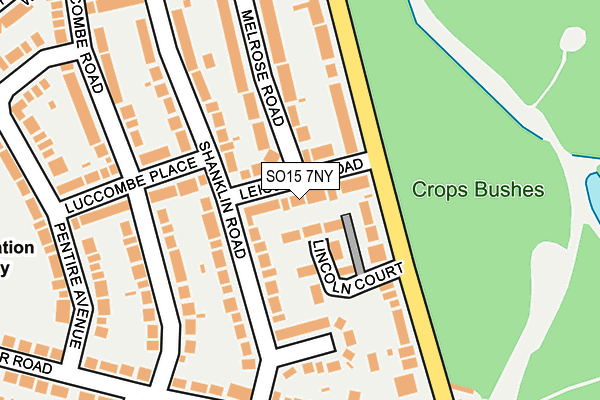 SO15 7NY map - OS OpenMap – Local (Ordnance Survey)