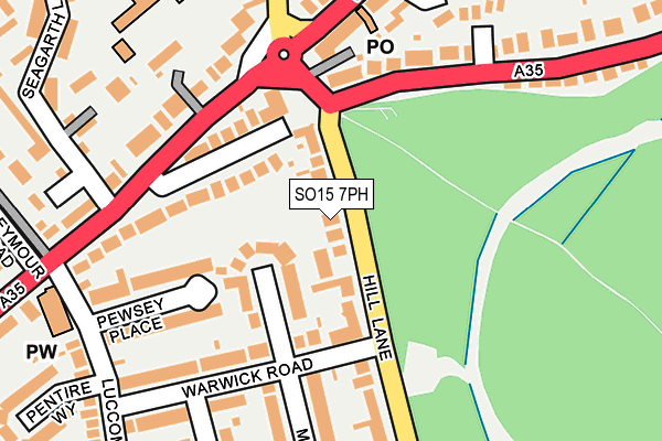 SO15 7PH map - OS OpenMap – Local (Ordnance Survey)