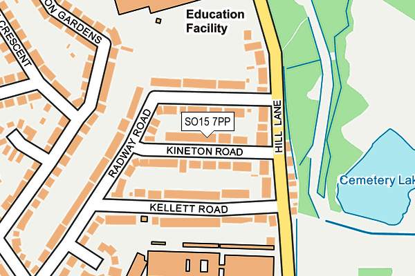 SO15 7PP map - OS OpenMap – Local (Ordnance Survey)