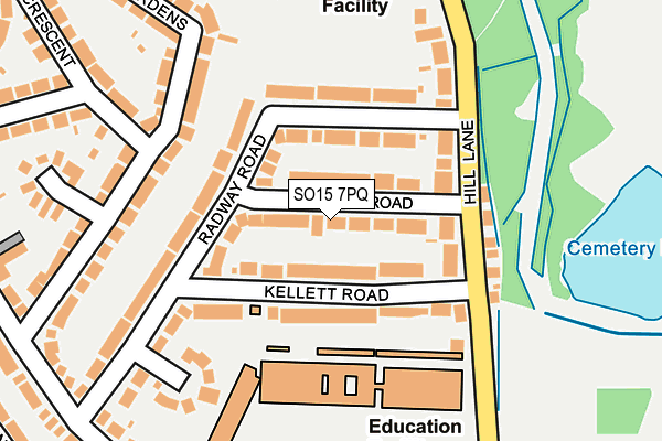 SO15 7PQ map - OS OpenMap – Local (Ordnance Survey)