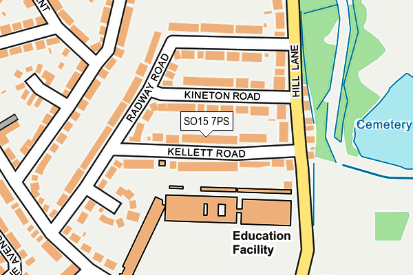 SO15 7PS map - OS OpenMap – Local (Ordnance Survey)