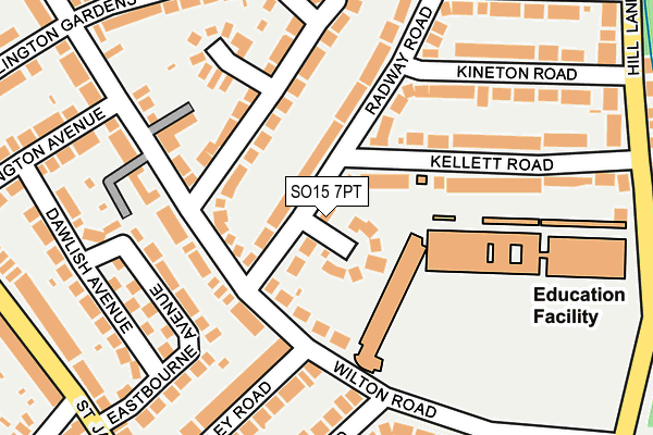 SO15 7PT map - OS OpenMap – Local (Ordnance Survey)