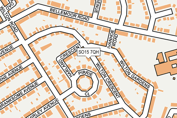 SO15 7QH map - OS OpenMap – Local (Ordnance Survey)