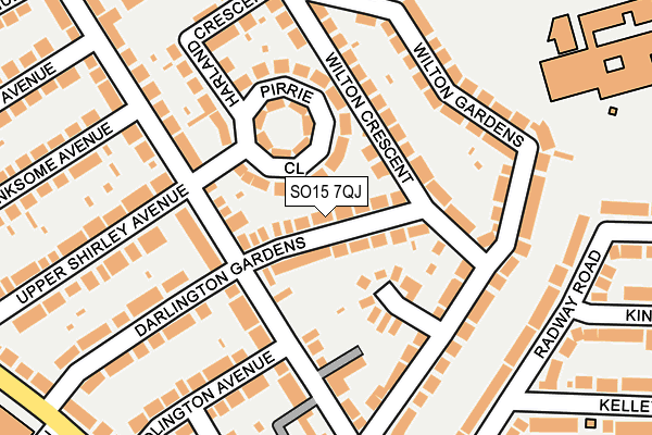 SO15 7QJ map - OS OpenMap – Local (Ordnance Survey)
