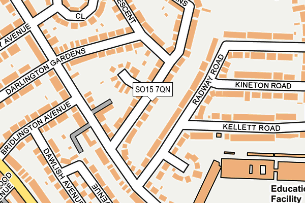 SO15 7QN map - OS OpenMap – Local (Ordnance Survey)