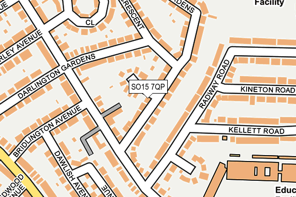 SO15 7QP map - OS OpenMap – Local (Ordnance Survey)