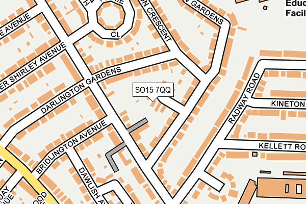 SO15 7QQ map - OS OpenMap – Local (Ordnance Survey)