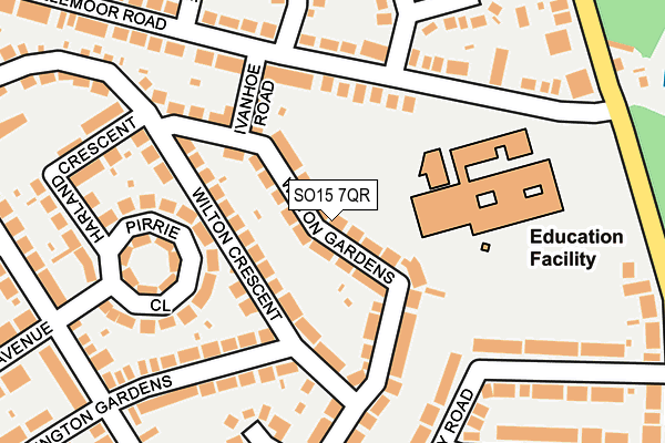 SO15 7QR map - OS OpenMap – Local (Ordnance Survey)