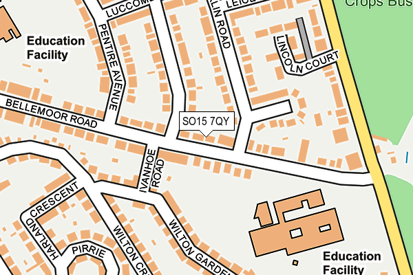 SO15 7QY map - OS OpenMap – Local (Ordnance Survey)