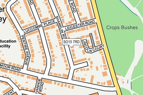SO15 7RD map - OS OpenMap – Local (Ordnance Survey)
