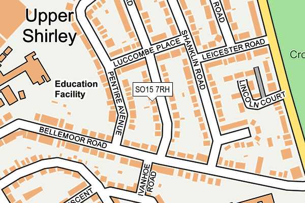 SO15 7RH map - OS OpenMap – Local (Ordnance Survey)