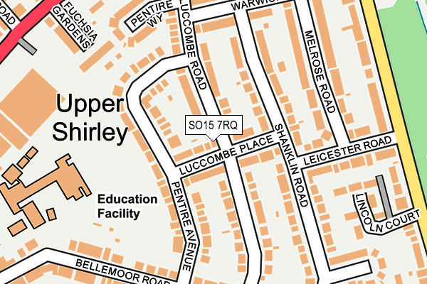 SO15 7RQ map - OS OpenMap – Local (Ordnance Survey)