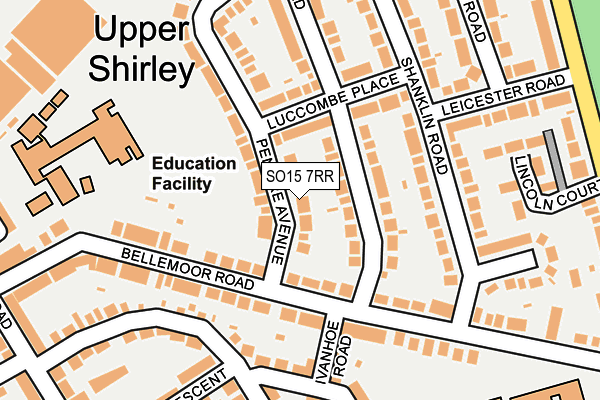 SO15 7RR map - OS OpenMap – Local (Ordnance Survey)