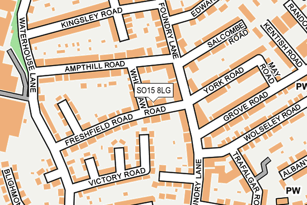 SO15 8LG map - OS OpenMap – Local (Ordnance Survey)