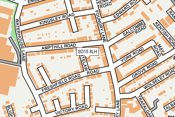 SO15 8LH map - OS OpenMap – Local (Ordnance Survey)