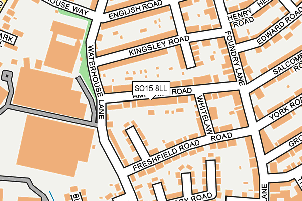 SO15 8LL map - OS OpenMap – Local (Ordnance Survey)