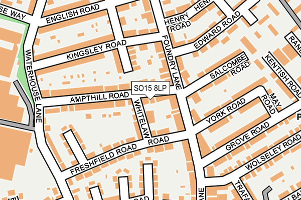 SO15 8LP map - OS OpenMap – Local (Ordnance Survey)