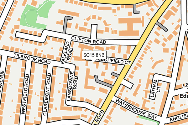 SO15 8NB map - OS OpenMap – Local (Ordnance Survey)