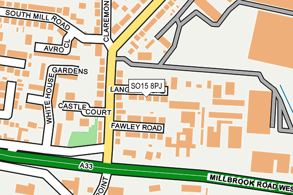 SO15 8PJ map - OS OpenMap – Local (Ordnance Survey)