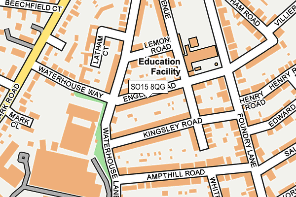 SO15 8QG map - OS OpenMap – Local (Ordnance Survey)
