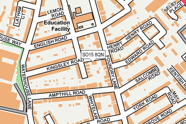 SO15 8QN map - OS OpenMap – Local (Ordnance Survey)