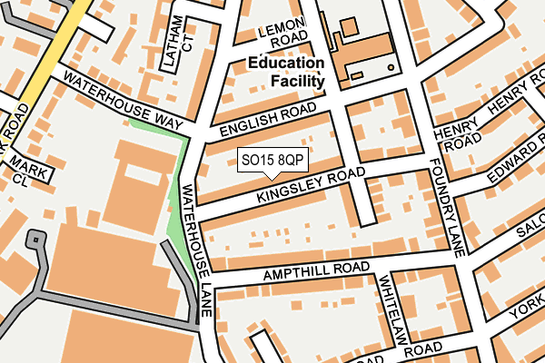 SO15 8QP map - OS OpenMap – Local (Ordnance Survey)