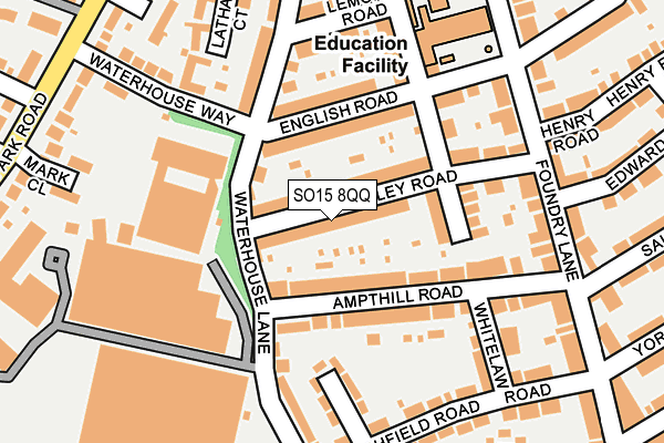 SO15 8QQ map - OS OpenMap – Local (Ordnance Survey)