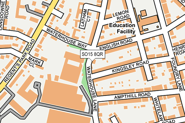 SO15 8QR map - OS OpenMap – Local (Ordnance Survey)