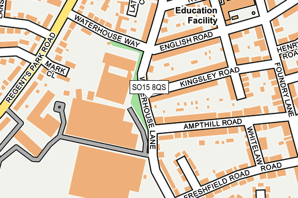 SO15 8QS map - OS OpenMap – Local (Ordnance Survey)