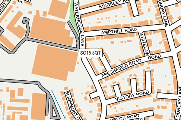 SO15 8QT map - OS OpenMap – Local (Ordnance Survey)
