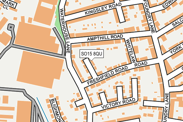 SO15 8QU map - OS OpenMap – Local (Ordnance Survey)