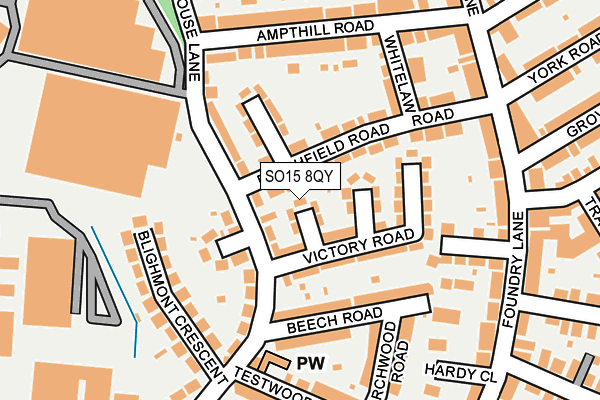 SO15 8QY map - OS OpenMap – Local (Ordnance Survey)