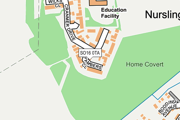 Map of HARRIS HOUSING LIMITED at local scale