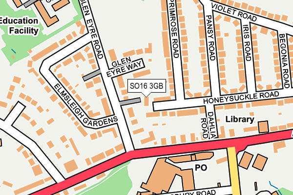 SO16 3GB map - OS OpenMap – Local (Ordnance Survey)