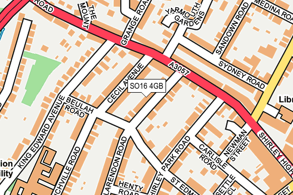 SO16 4GB map - OS OpenMap – Local (Ordnance Survey)