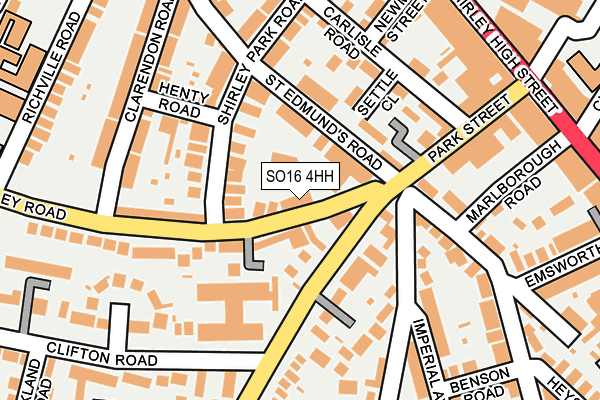 SO16 4HH map - OS OpenMap – Local (Ordnance Survey)