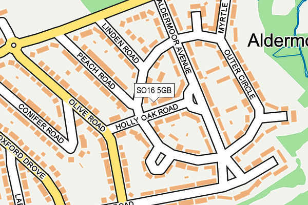 SO16 5GB map - OS OpenMap – Local (Ordnance Survey)