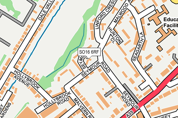 SO16 6RF map - OS OpenMap – Local (Ordnance Survey)