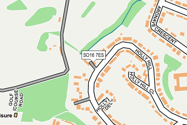 SO16 7ES map - OS OpenMap – Local (Ordnance Survey)